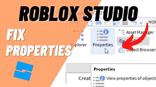 How to Find Properties Tab in Roblox Studio, What to Do when Properties are Not Showing