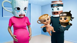 Ballerina Cappucina gives birth to Baby Capuccino Assassino 😳🍼| Italian Brainrot In Real Life