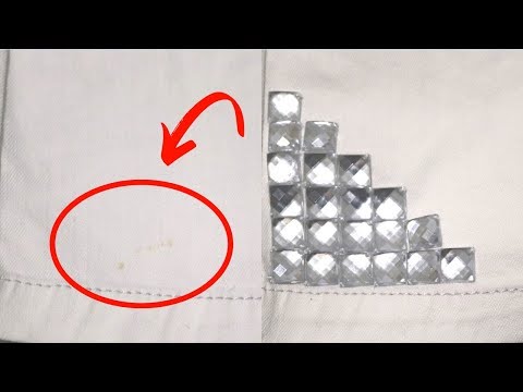 Как спрятать ПЯТНО на юбке / Фурнитура с Секонд Хенд - ДЕШЕВО и сердито!