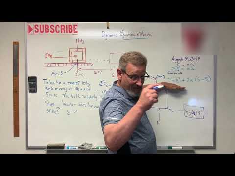 Dynamics: Lesson 16 - Equations of Motion Straight Line