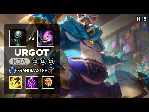 Urgot Top vs Kennen - EUW Grandmaster Patch 11.15