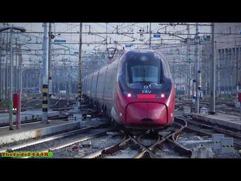 Arrivo e partenza da Roma Termini del nuovo ETR675"EVO" titolare dell'Italo9986 Salerno-Venezia S.L