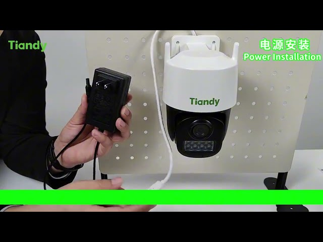 Tiandy كاميرا مراقبة خارجية بتقنية واي فاي بدقة 3 ميجابكسل تتبع ذكي، رؤية ليلية ملونة وصوت ثنائي الاتجاه