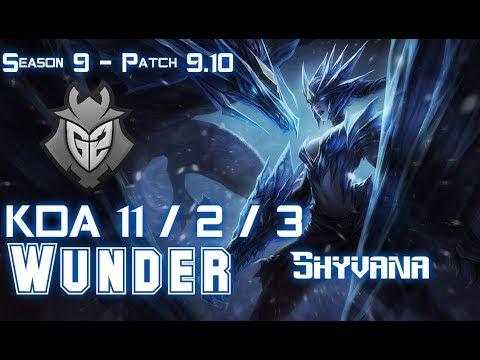 G2 Wunder SHYVANA vs TAHM KENCH Top - Patch 9.10 EUW Ranked