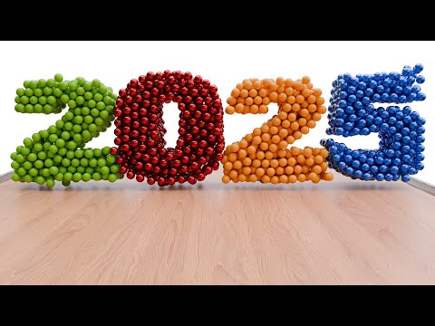 50,000 Colorful Balls in Epic Marble run - Satisfying and Amazing Spiral Race. Happy New Year!