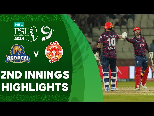 2nd Innings Highlights | Karachi Kings vs Islamabad United | Match 15 | HBL PSL 9 | M1Z2U