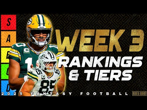 Week 3 TE & QB Rankings + Tiers - 2025 Fantasy Football