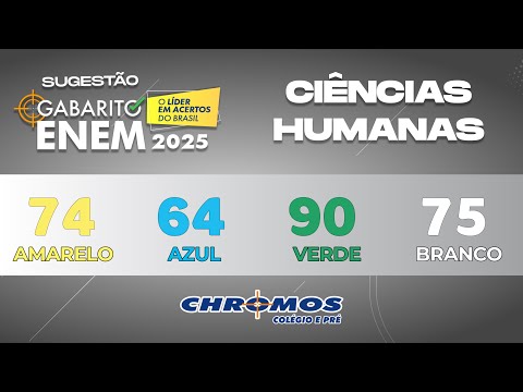 Gabarito ENEM 2025 CHROMOS - Prova Amarela: Questão 74 | Ciências Humanas