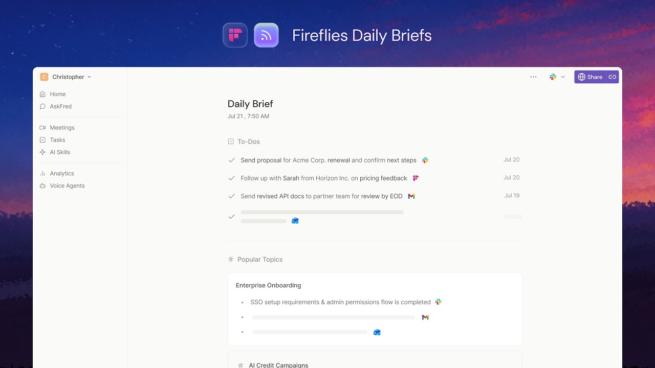 Fireflies.ai Daily Briefs: Know What Matters Every Morning video thumbnail