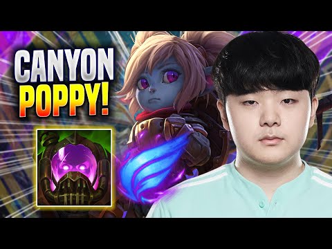 CANYON DOMINATING WITH POPPY! - DK Canyon Plays Poppy JUNGLE vs Trundle! | Season 2022