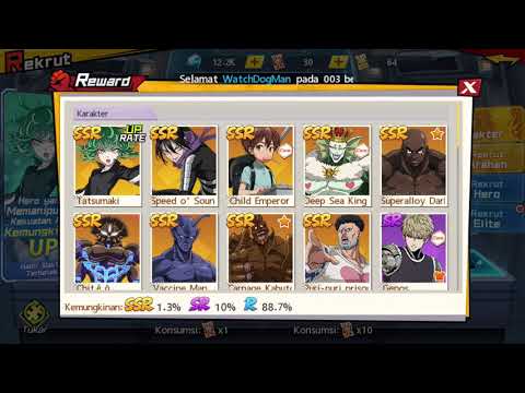 GATCHA RATE UP TATSUMAKI, DAPAT DONGG | One Punch Man The Strongest