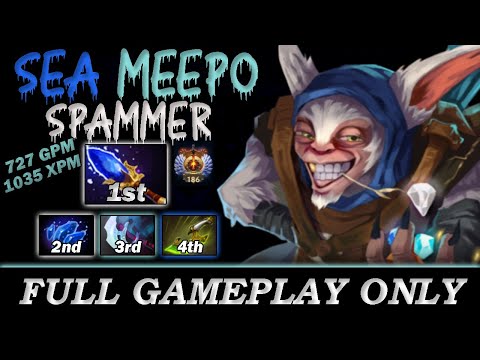 1st item Scepter and 2nd item Shard by SEA Meepo Spammer - Full Gameplay Meepo #167