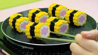 Lego Sushi Eggs - Stop Motion Cooking & ASMR