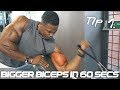 BIGGER BICEPS IN 60 SECS - TIP 1 - Alternative to Preacher Curls