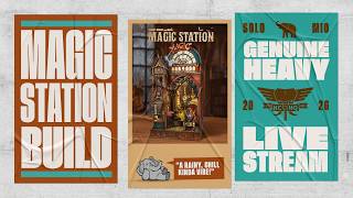 Magic (Train) Station Build (Part 1) - Chill on a rainy day w/Heavy Cardboard