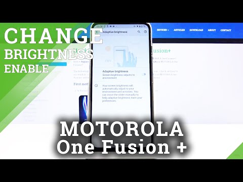 How to Adjust Auto Brightness in MOTOROLA One Fusion+ – Screen Brightness Settings