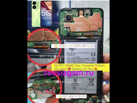 ITEL P55 A666I SLOW CHARGING PROBLEM 0.6 AMP  WORKING 2.0AMP  #repair #smartphone #itel
