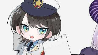 【手描き】異文化交流【大空スバル切り抜き】ラプラス・ダークネス