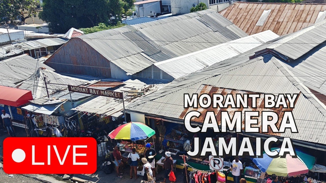 Live webcam view of Vida en el mercado de Morant Bay