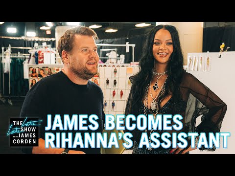 James Corden Becomes Rihanna's Personal Assistant