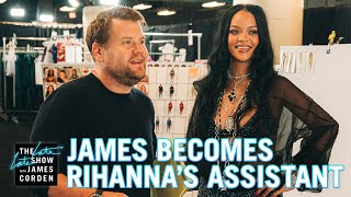 James Corden Was Rihanna&#39;s Personal Assistant For SAVAGE X FENTY VOL. 3