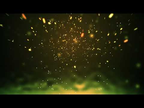 4K Lava Fireflies - Abstract Yellow Floating and Rising Particles