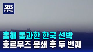 홍해 통과한 한국 선박..호르무즈 봉쇄 후 두 번째 / SBS