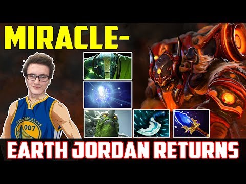 Miracle [EARTH JORDAN RETURNS] 39 Kills + Rampage | Dota 2 Gameplay 2017