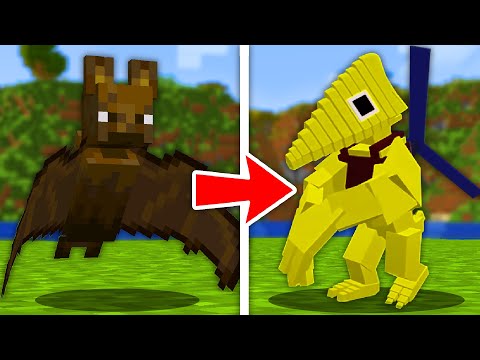 halvetone - we remade every mob into rainbow friends 2 in minecraft