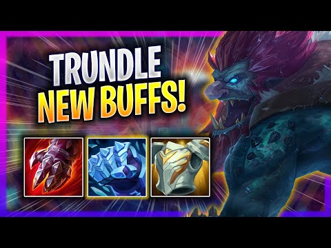 KOREAN CHALLENGER TRIES TRUNDLE WITH NEW BUFFS! - Korean Challenger Plays Trundle TOP vs Olaf!