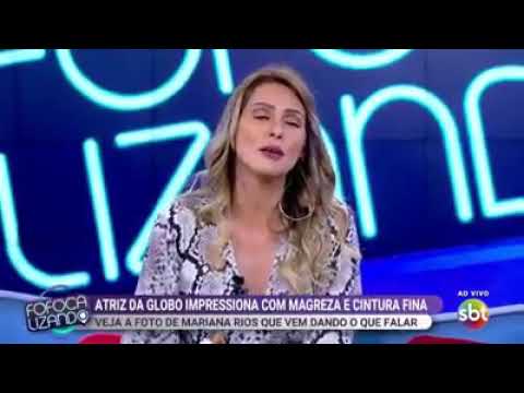 FOFOCALIZANDO NO SBT MARIANA RIOS IMPRESSIONA COM MAGREZA E CINTURA FINA 26/06/2019