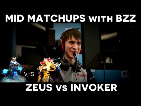 Zeus vs. Invoker Mid Lane Commentary By BZZ | How To Play Dota 2 | PVGNA.com