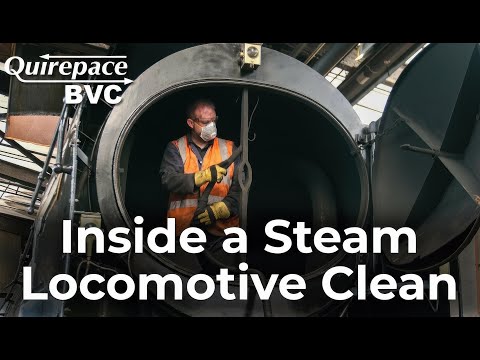 How to Clean a Steam Locomotive (35028 Clan Line) | BVC Quirepace Behind the Scenes