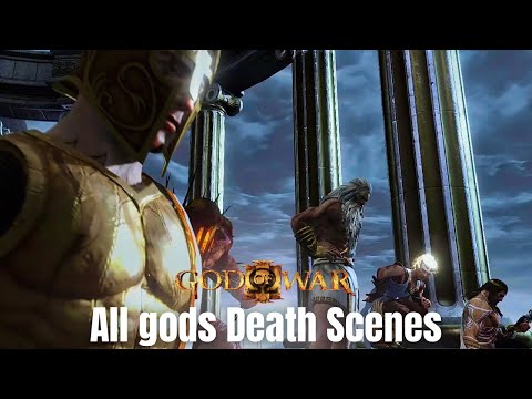 God of War 3 All gods Death Cutscenes (No Commentary)