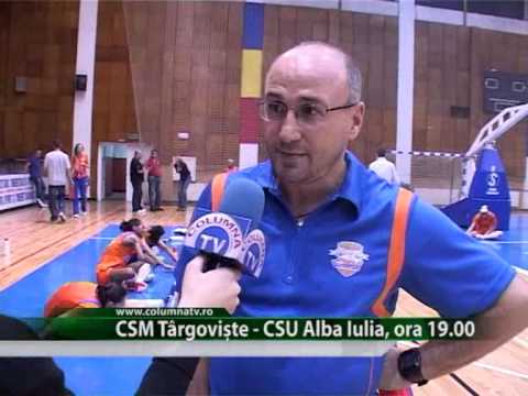 CSM Târgovişte - CSU Alba Iulia, ora 19.00 (Columna TV)