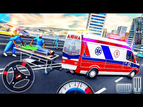 Rescue Ambulance Driver Simulator 2021 - Emergency Hero City Van Drive - Android GamePlay