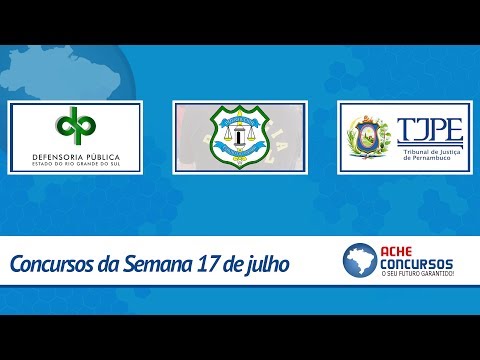 Concursos da DPE-RS, Polícia Civil-AP e TJ-PE abrem inscrições nesta semana