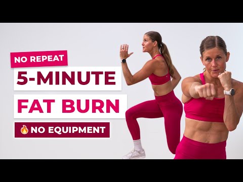 5-Minute Fat Burning Workout 🔥 No Equipment | Full Body, Fast Results