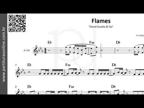 Flames ♪ David Guetta & Sia | Partitura