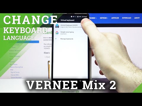 How to Change Keyboard Language on VERNEE Mix 2 – Open Keyboard Settings