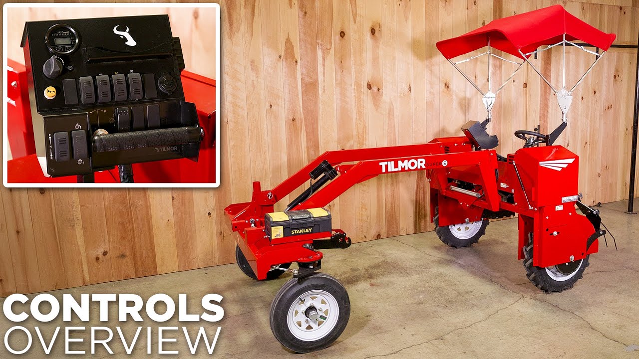 Operator Controls On The Super E: Tilmor’s New Electric Cultivating Tractor