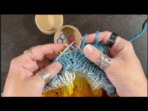 Ranunculus Knit-a-Long assistance, part 10: section 4-placing raglan stitch markers, kBf, kfb
