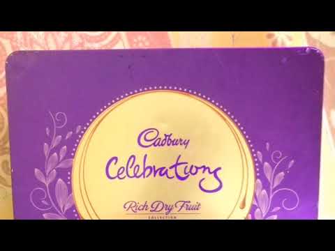 Inside of Cadbury Celebrations Metal Box