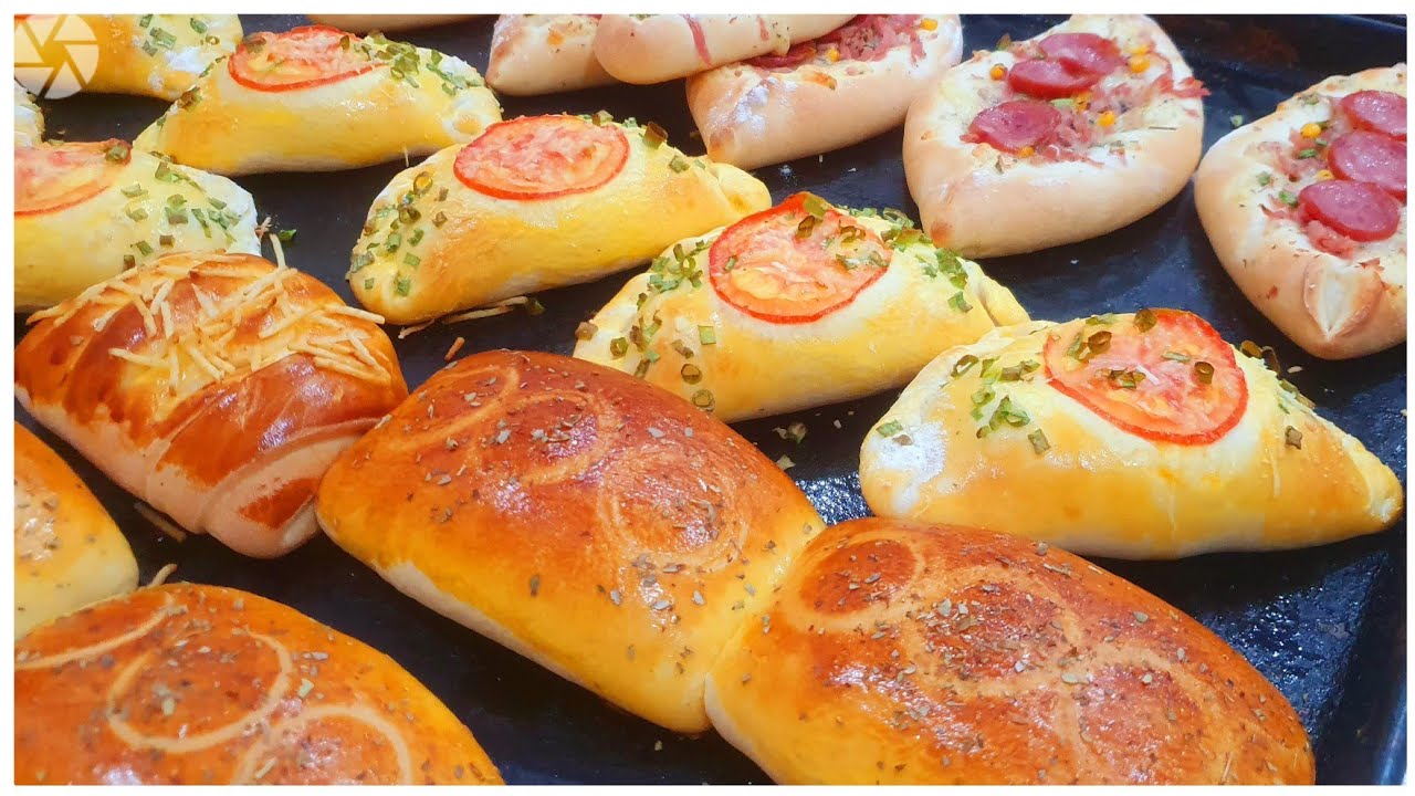 10 tipos de salgados assados com a mesma massa