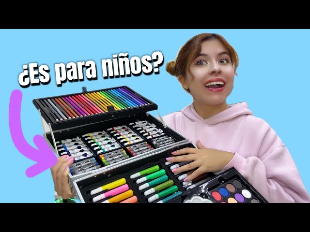 Vídeo relacionado con DoubleCare - Juego de arte de 145 piezas, caja y kit de dibujo de aluminio portátil de lujo para niños y adultos, adecuado para equipos de dibujo diarios, regalos de cumpleaños, regalos