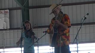 Cara Playing Bitter creek in a fiddle off with her sister