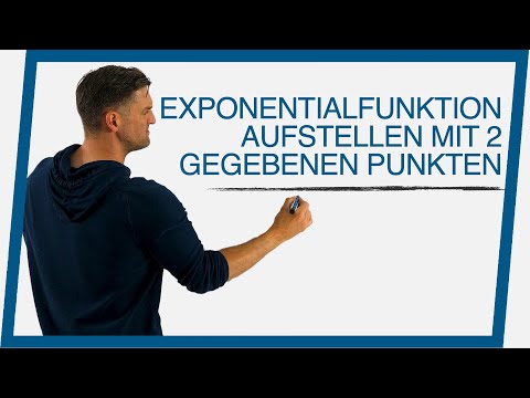 Setting up an exponential function with two given points | Math by Daniel Jung