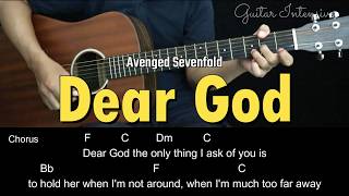 Download lagu Dear God - Avenged Sevenfold | EASY Guitar Tutorial with Chords / Lyrics mp3