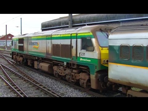 IE 201 Class Loco (231) + Enterprise Train (9001) - Connolly, Dublin