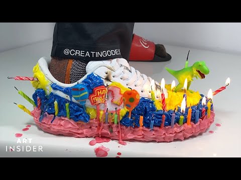 Designer Uses Everyday Items To Transform Sneakers